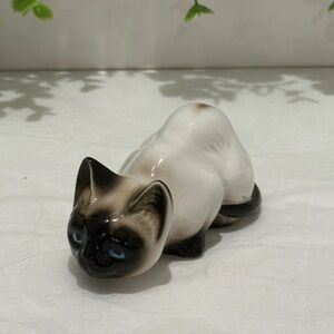 Enesco Black and Cream Cat Toy